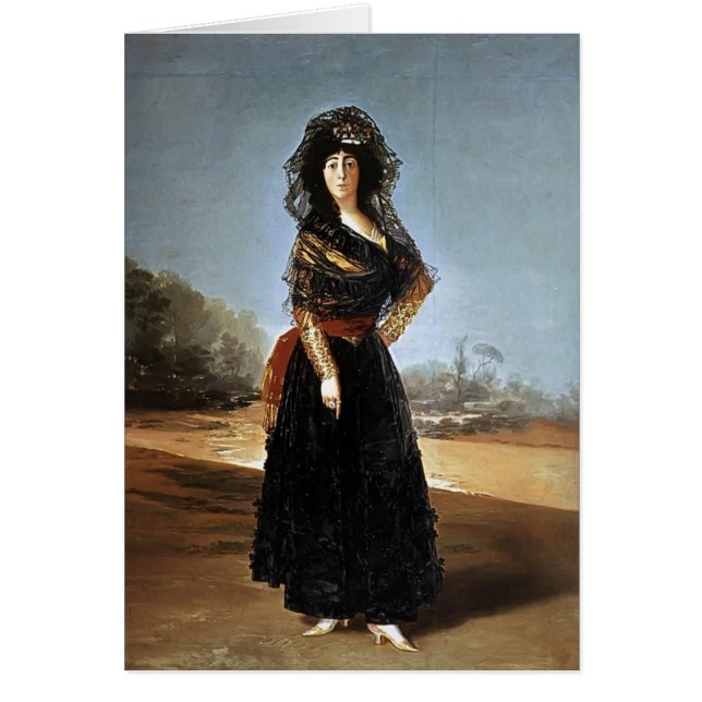 Cartão Francisco Goya- a duquesa de alba (Frente)