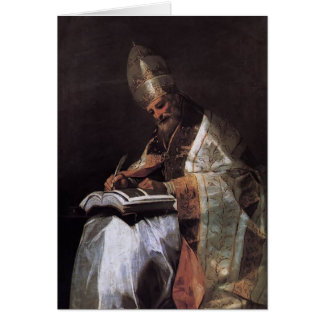 Cartão Francisco Goya- St Gregory o excelente