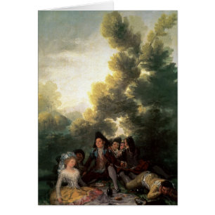 Cartão Francisco Jose de Goya y Lucientes o piquenique,
