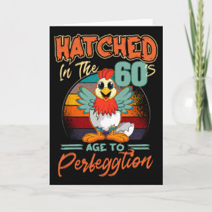 Cartão Frango Aniversário de 60 anos Perfeggtion Frango Q