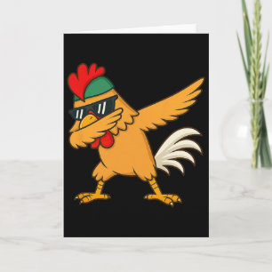 Cartão Frango Dab Meme Animal Dança Presentes Engraçados