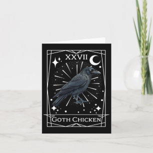 Cartão Frango de Tarot Gótico de Feitiçaria Fairycore Eng