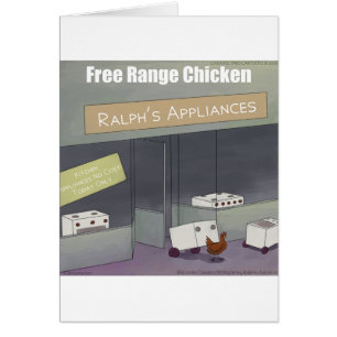 Cartão Frango Engraçado de Criação Solta Rick London