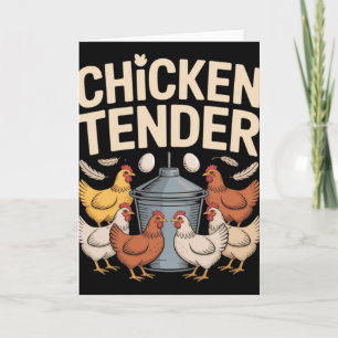 Cartão Frango Ternura Frango Engraçado Pun Humor do Agric
