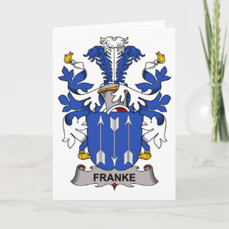 Cartão Franke Family Crest