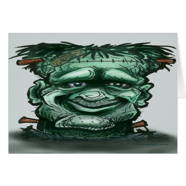 Cartão Frankenstein (Frente Horizontal)