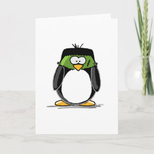 Cartão Frankenstein Penguin