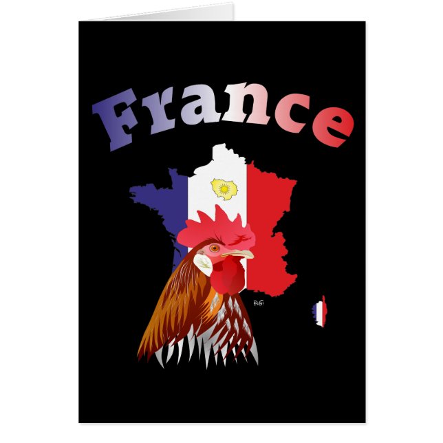 Cartão Frankreich - França Grusskarte (Frente)