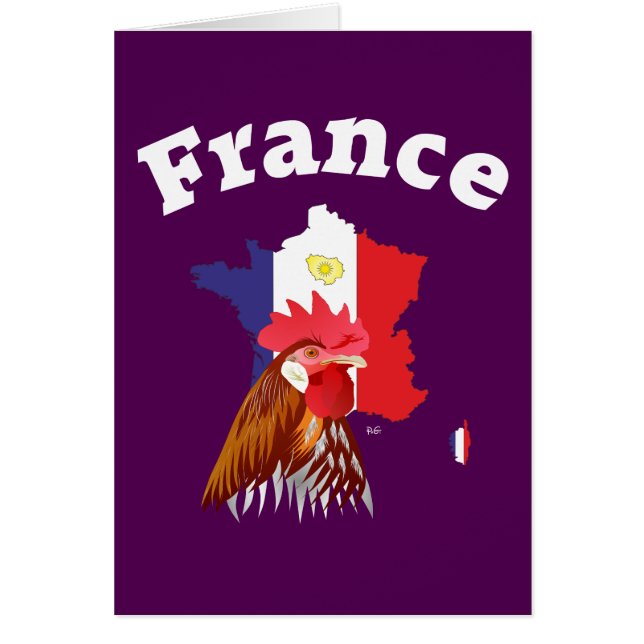 Cartão Frankreich - França Grusskarte (Frente)
