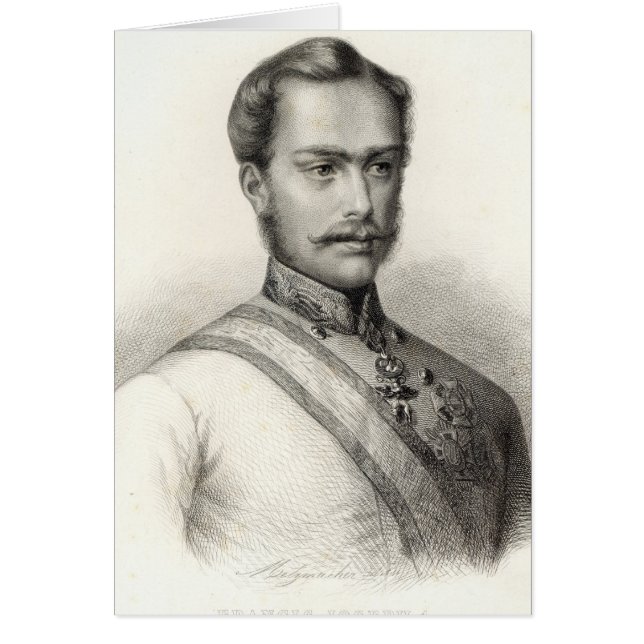 Cartão Franz Joseph I, Imperador da Áustria 2 (Frente)