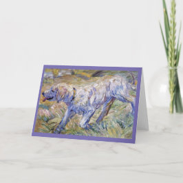 Cartão Franz Marc, Bela Arte, Cão Siberiano