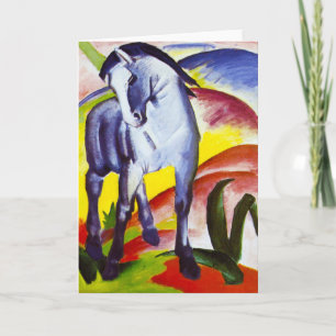 Cartão Franz Marc Blue Horse Greeting Card