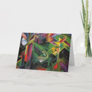 Cartão Franz Marc- Deer in a Monastery Garden