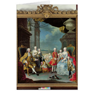 Cartão Franz Stephan mim com sua esposa Marie-Therese