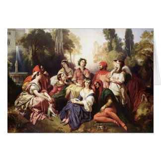 Cartão Franz Xaver Winterhalter- o Decameron