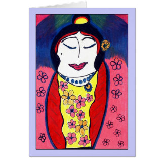 Cartão Frasco de biscoito da senhora fortuna