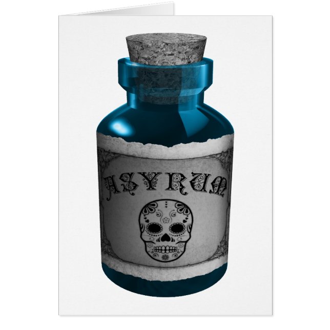 Cartão frasco de elixer venenoso (Frente)