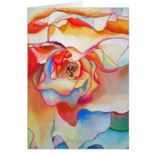 Cartão Fred martin begonia watercolor art