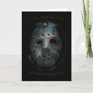 Cartão Freddy vs. Jason   Citação da Máscara de Jason
