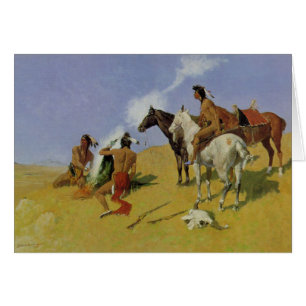 Cartão Frederic Remington - fumo