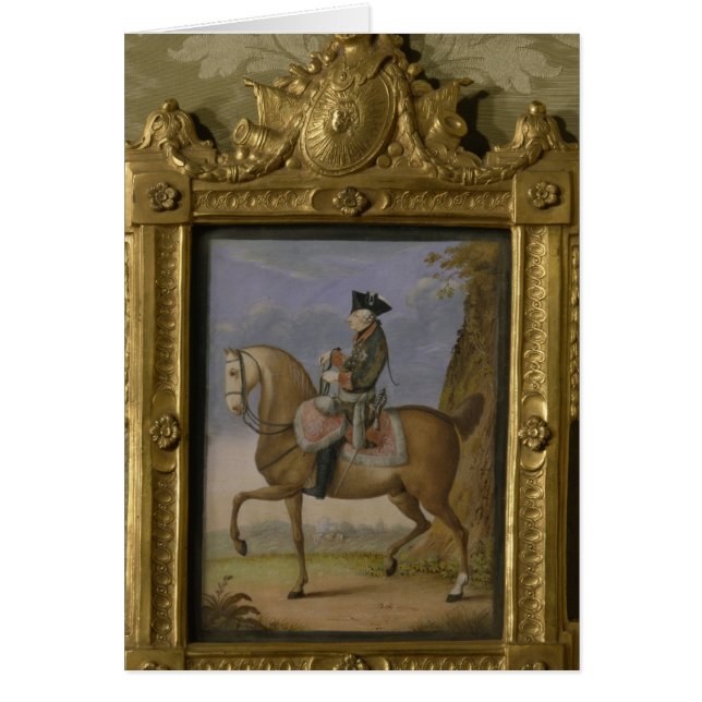Cartão Frederick II a cavalo (Frente)
