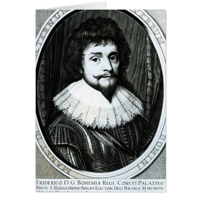 Cartão Frederick V, rei de Boémia (Frente)