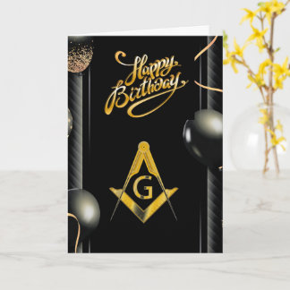 Cartão Freemason Birthday