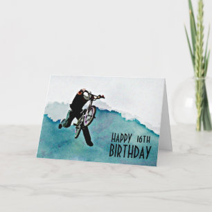 Cartão Freestyle BMX Bicycle Stunt