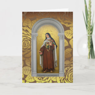 Cartão Freira Carmelita St. Therese a Pequena Flor