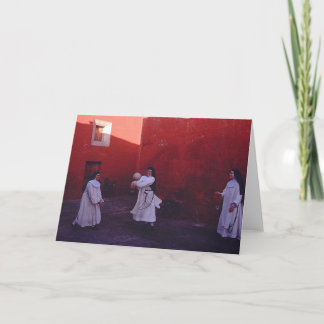 Cartão freiras se divertindo!