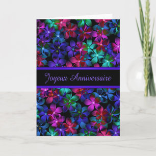 Cartão French Birthday Florial Dream Card- Blank