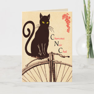 Cartão French cat greeting card