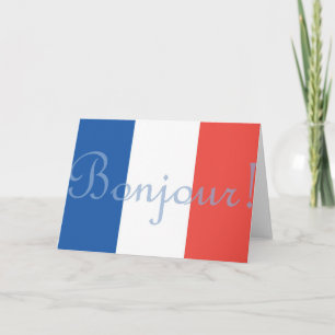 Cartão French Flag Greeting Card