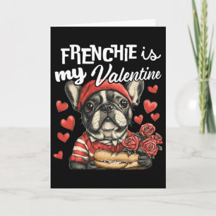 Cartão Frenchie é meu namorado Bulldog Francês Amantes de