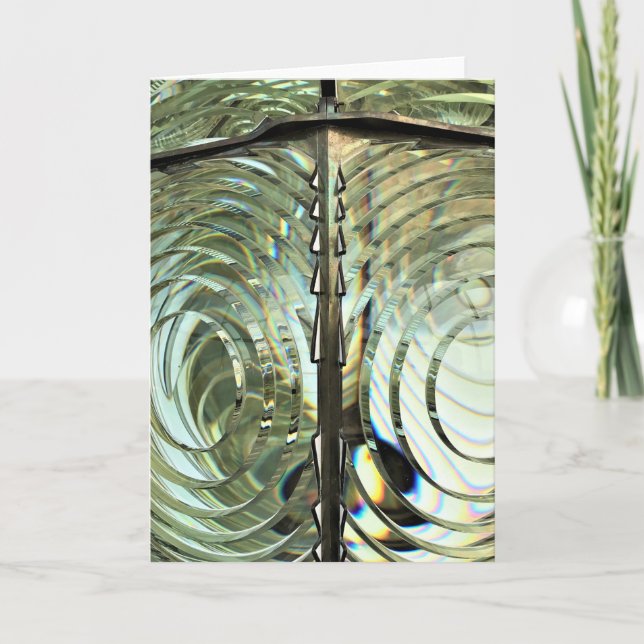 Cartão Frensel Lens, Farol Cape Blanco, Costa do Oregon (Frente)