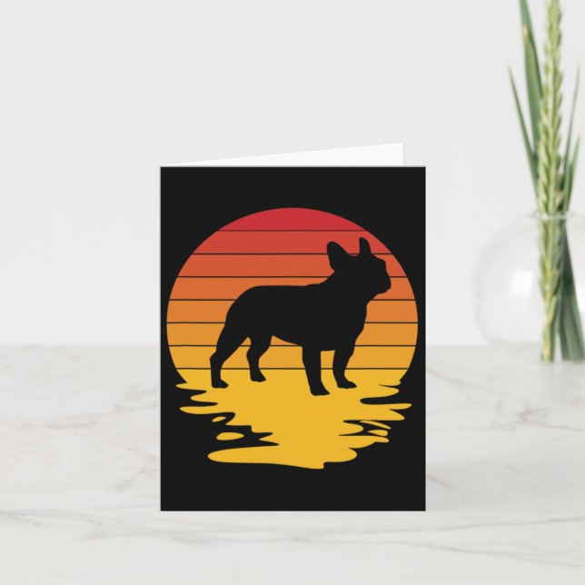 Cartão Frenshie Frensh Bulldog Frenchie Cachorro Cachorro (Frente)