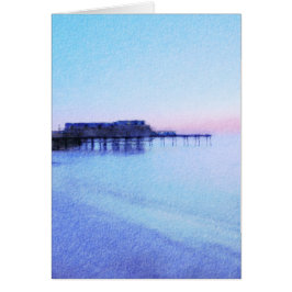 Cartão Frente do Mar de Aberystwyth