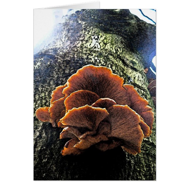 Cartão Fresco do cogumelo (Frente)