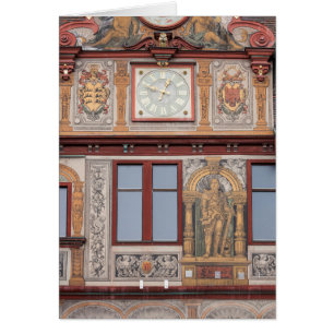 Cartão Frescos do edifício Cidade Antiga