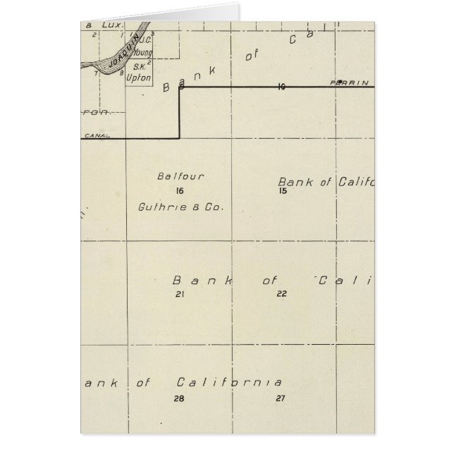 Cartão Fresno County, Califórnia 25 (Frente)