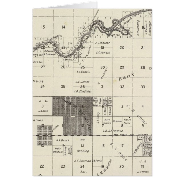 Cartão Fresno County, Califórnia 27 (Frente)