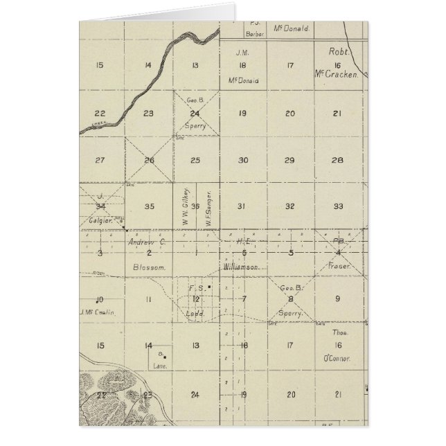 Cartão Fresno County, Califórnia 5 (Frente)