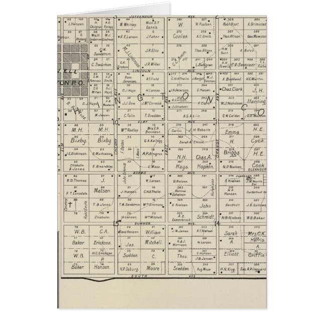 Cartão Fresno County, Califórnia 8 (Frente)