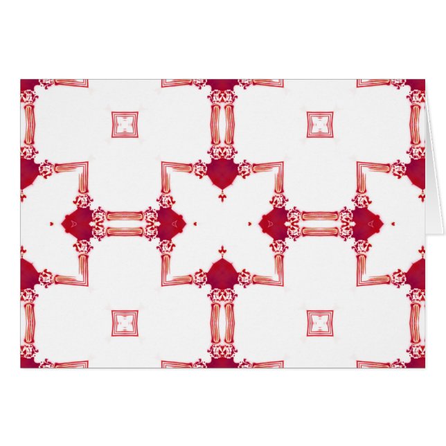 Cartão Fretwork magenta urbano chique NT do desenhista do (Frente Horizontal)