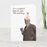 Cartão Freud Funny 18º aniversário Psicologia<br><div class="desc">O cartão de 18 anos do Funny Sigmund Freud para os psicólogos.</div>