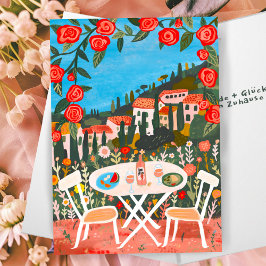 Cartão Freude Neuen Haus schöne Landschaft