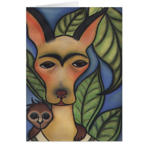 Cartão Frida com macaco