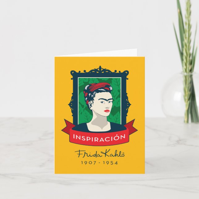 Cartão Frida Kahlo | Inspiración (Frente)