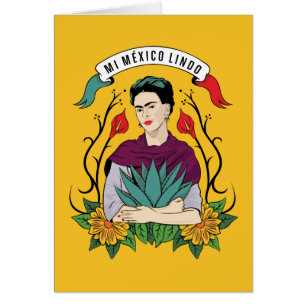Cartão Frida Kahlo Mi Mexico Lindo