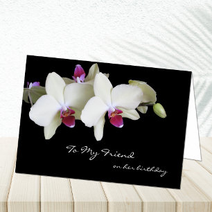 Cartão Friend Birthday Card -- Orchids